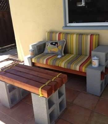 Quem curte reaproveitamento de materiais vai adorar as ideias  de decoração utilizando blocos de concreto que separamos.