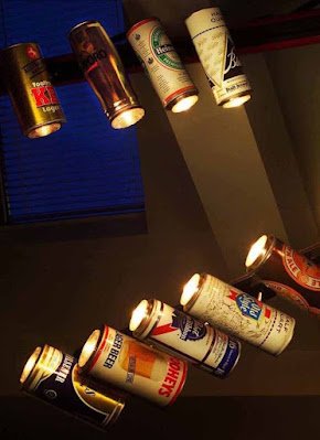 pode apostar em cinzeiros, luminárias, porta velas e até brinquedos feitos de latinhas de aluminio