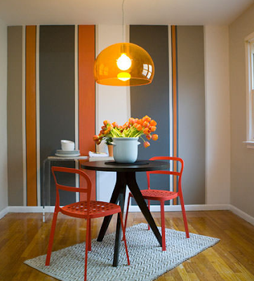 Quando bem executadas, as pinturas de parede ficam bem em qualquer ambiente, de banheiros a salas de jantar.