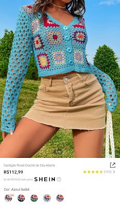 Com diferentes tipos de texturas, fios, pontos e cores, o crochê pode dar aquele estilo boho e toque handcraft para o seu look. Além disso, as roupas de crochê são super confortáveis, macias e podem ser usadas durante o ano todo, dando muita versatilidade para o seu armário.