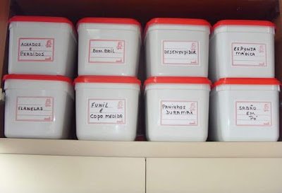 Como utilizar os potes de sorvete na organização da casa