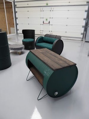 Usar o barril na decoração é cada vez mais comum e dá mais originalidade ao seu ambiente.