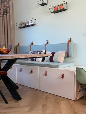 Se você tem uma sala pequena e gosta de receber amigos e familiares oferecendo conforto, o canto alemão é uma ótima ideia para esse espaço.