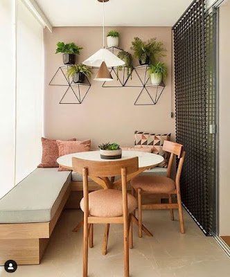 Se você tem uma sala pequena e gosta de receber amigos e familiares oferecendo conforto, o canto alemão é uma ótima ideia para esse espaço.