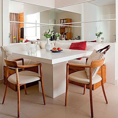 Se você tem uma sala pequena e gosta de receber amigos e familiares oferecendo conforto, o canto alemão é uma ótima ideia para esse espaço.