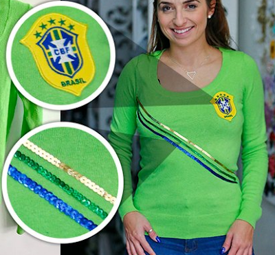 Você pode bordar, colar, costurar e até pintar renovando uma peça de roupa básica e deixando-a no estilo verde amarelo. Também é possível utilizar miçangas, retalhos, botões, lantejoulas e pedrarias.