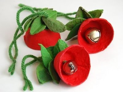 decoração natalina - artesanato com caixa de ovos