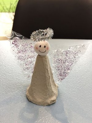 decoração natalina - artesanato com caixa de ovos