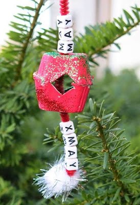 decoração natalina - artesanato com caixa de ovos