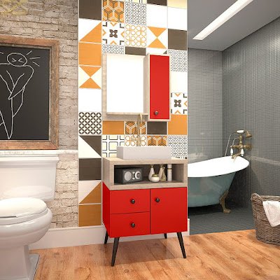 Aposte em móveis coloridos para mudar a decoração da casa