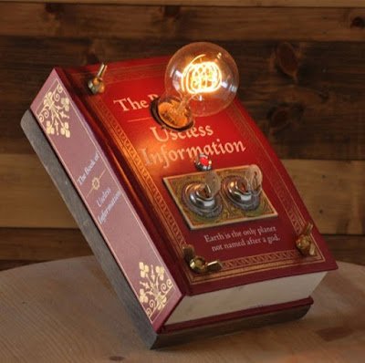 Se a literatura faz parte da sua vida, por que não incorporar essa paixão na sua decoração luminosa? Pegue aquele livro antigo que já foi lido ou que está esquecido na estante e transforme-o em uma luminária única. Basta cortar um nicho na parte interna, colocar uma pequena lâmpada e deixar a magia acontecer. Isso não só iluminará suas leituras noturnas, como também se tornará um ponto focal intrigante para os seus espaços.