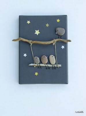 projetos simples e excelentes que você pode fazer usando pedras.