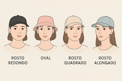 Tipos de boné para cada rosto