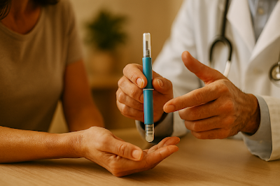 Acompanhamento médico profissional no uso de canetas emagrecedoras