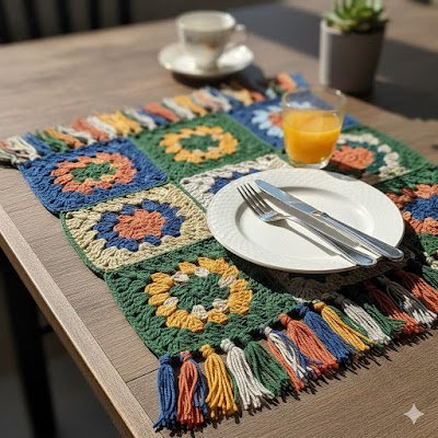 Um Jogo Americano em Granny Square