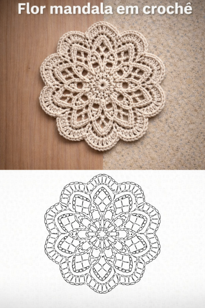 Flor Mandala: Textura para Ambientes Naturais